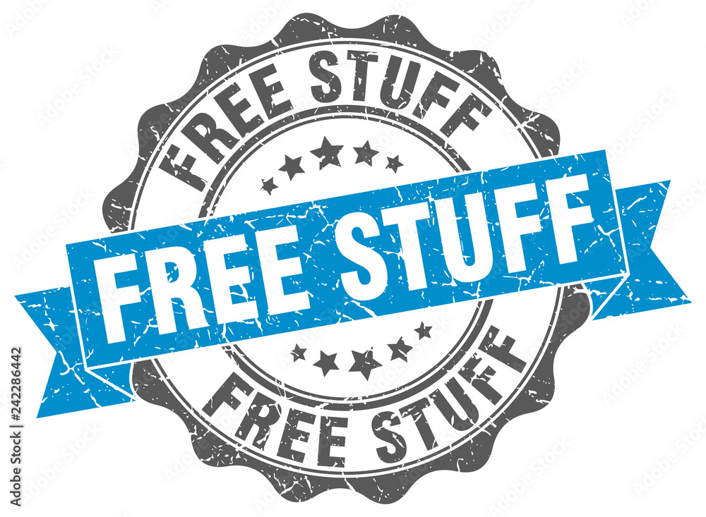 Obraz premium free stuff stamp. sign. seal
