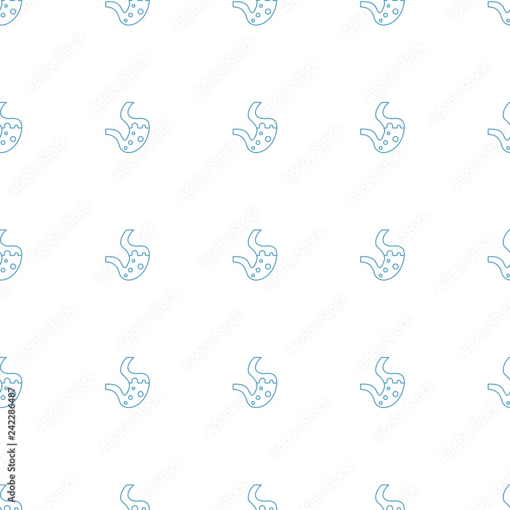 Fototapeta premium stomach icon pattern seamless white background