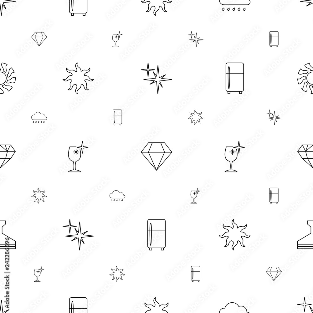 shine icons pattern seamless white background shine icons pattern seamless white background