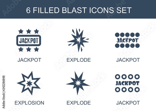 6 blast icons