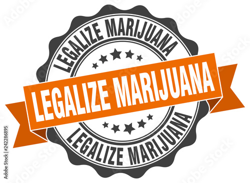 legalize marijuana stamp. sign. seal