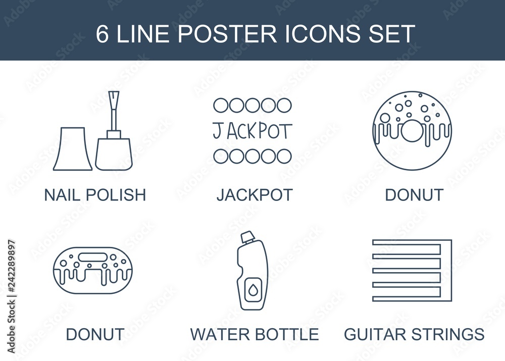 6 poster icons