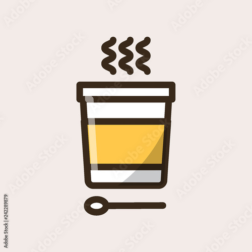 Hot soup icon