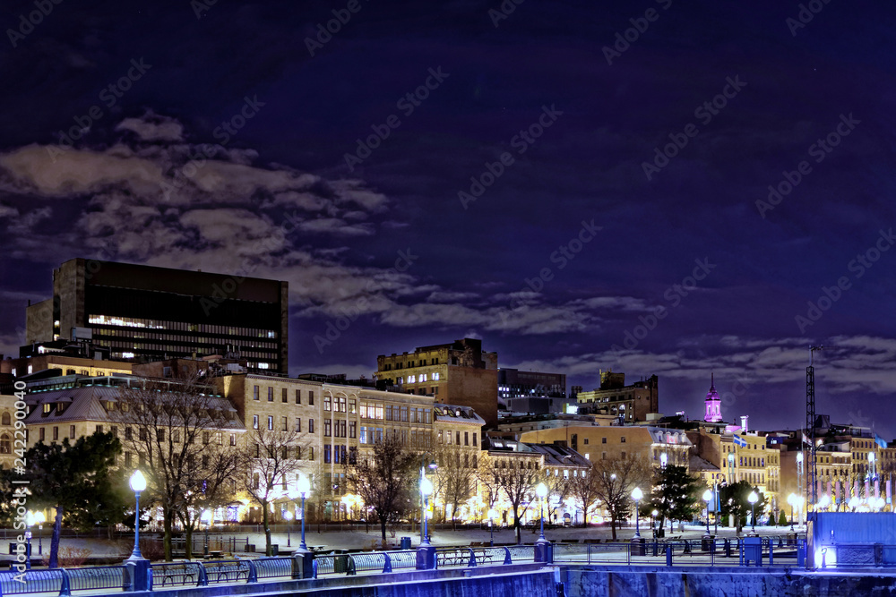 Fototapeta premium Montreal Old Port in winter