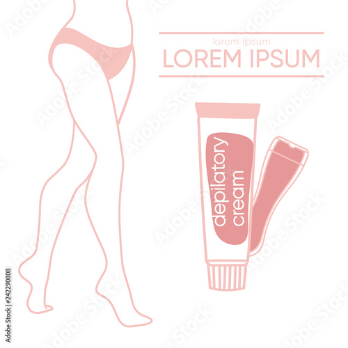 Depilatory cream banner