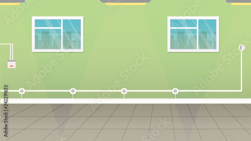 Empty room after repair