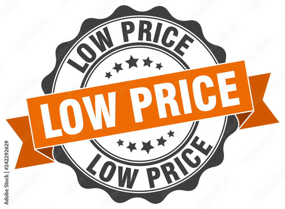 Obraz premium low price stamp. sign. seal