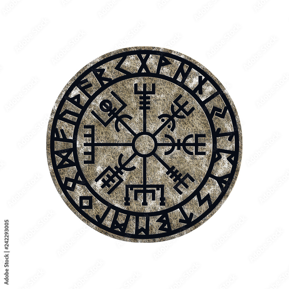 Vegvisir Viking Compass Rune