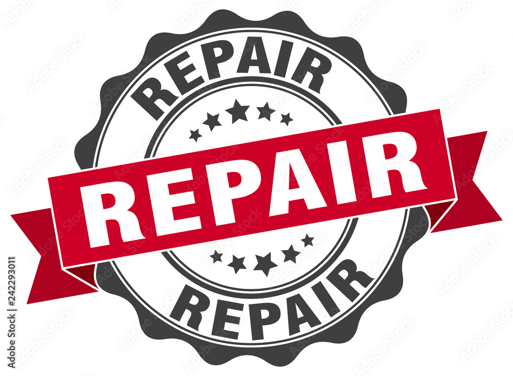 Obraz premium repair stamp. sign. seal