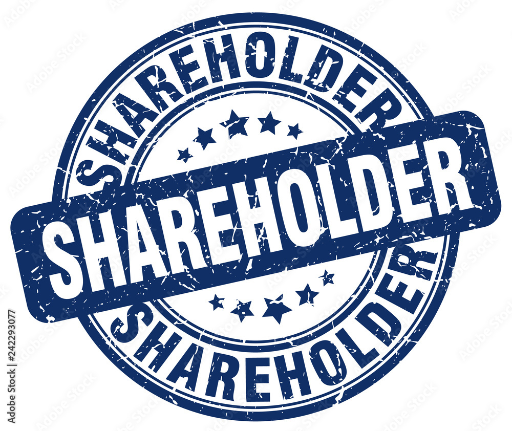 shareholder blue grunge stamp shareholder blue grunge stamp