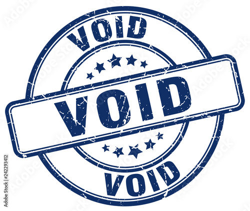 void blue grunge round vintage rubber stamp