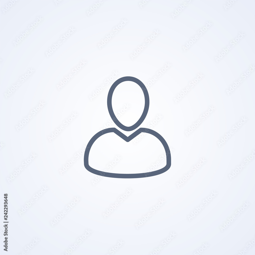 User, vector best gray line icon User, vector best gray line icon