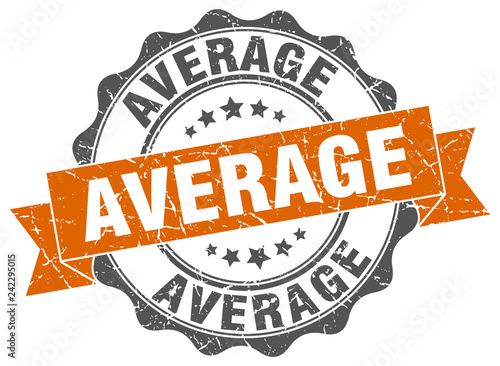 average stamp. sign. seal