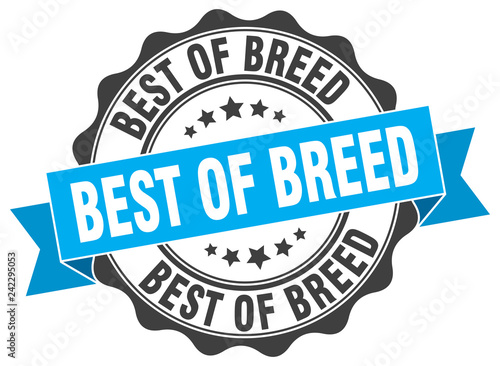 best of breed stamp. sign. seal