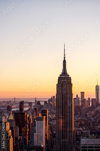 Manhattan, New York at Sunset © Walkerlee