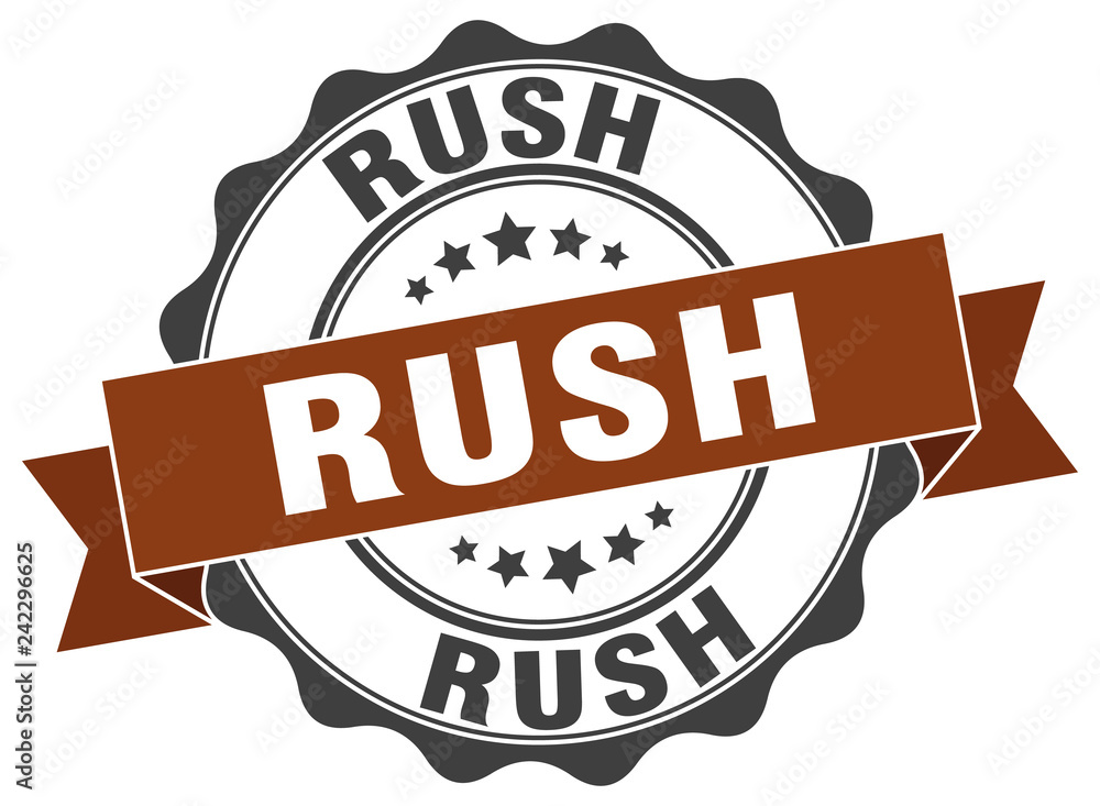 Obraz premium rush stamp. sign. seal
