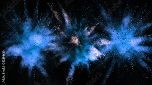 Wallpaper Mural Super slow motion of coloured powder explosion isolated on black background. Filmed on high speed cinema camera, 1000fps. Torontodigital.ca