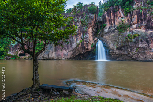 Chattrakan waterfall, Beautiful waterwall in Chattrakan nationalpark  Pitsanulok province, ThaiLand. photo