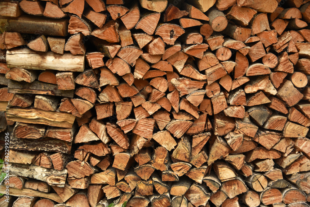 The texture of the chopped wood The texture of the chopped wood