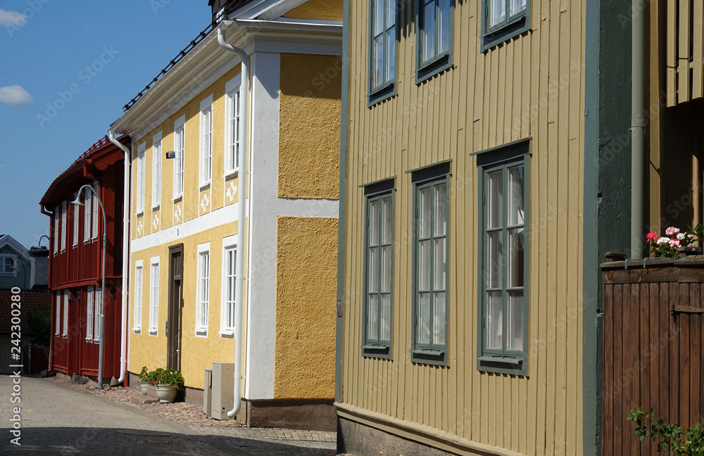 Häuser in Eskjö, Schweden