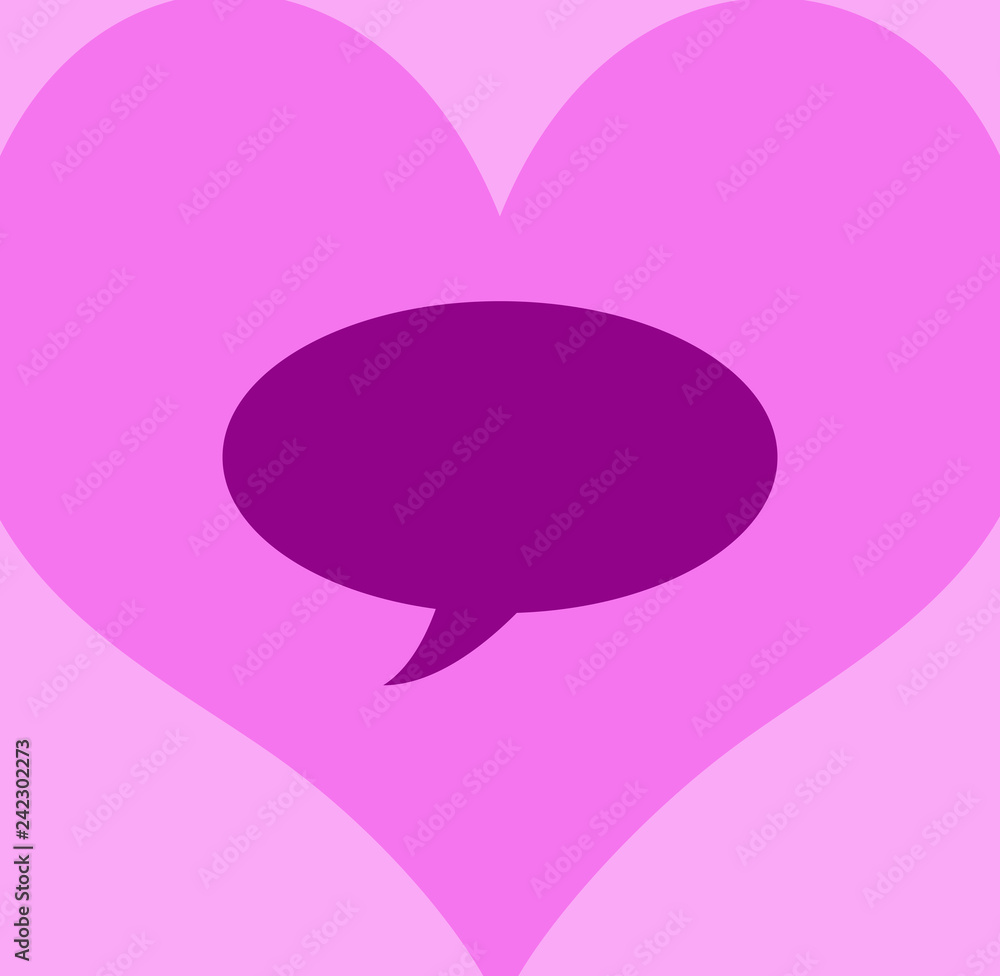 abstract colorful speech bubble on white background abstract colorful speech bubble on white background