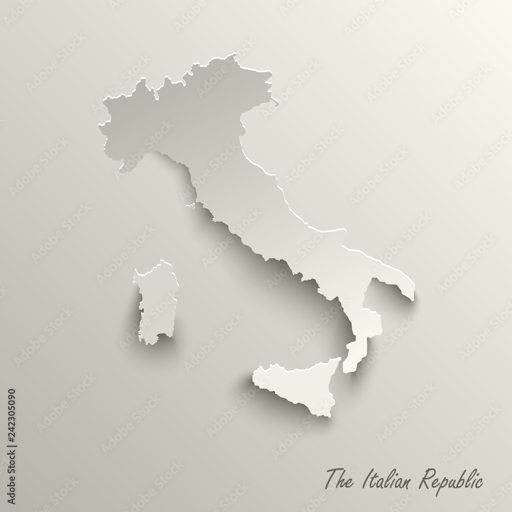 Abstract design map the Italian Republic template