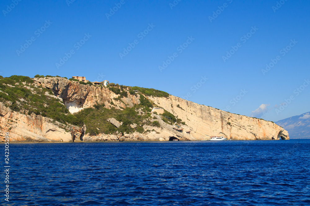 Beautiful seascapes on Zakynthos Island in Greece.