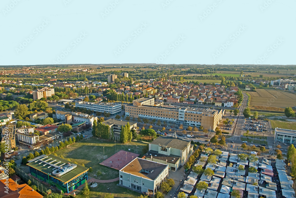 Naklejka premium Italy Ravenna city aerial view.