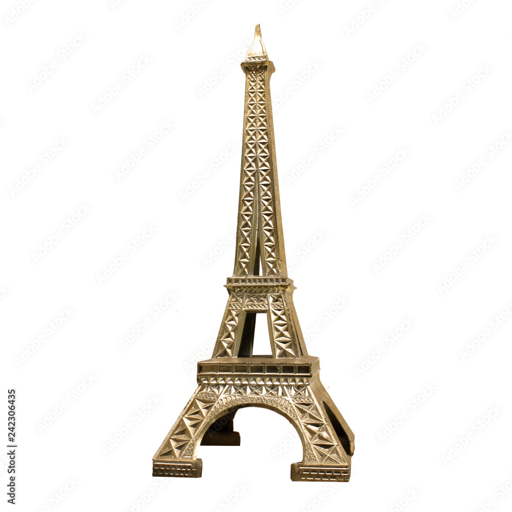 Tour Eiffel en métal doré