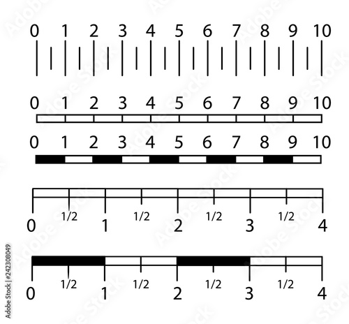 Inch and metric rulers set. Centimeters and inches measuring scale cm metrics indicator. Precision measurement centimeter icon tools of measure size indication ruler tools.