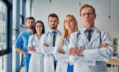Group of doctors in clinic
