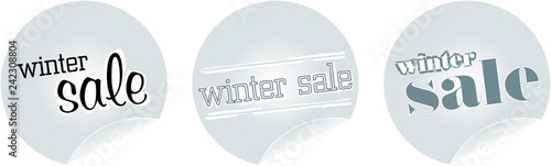 Winter sale Sticker - 3er Set