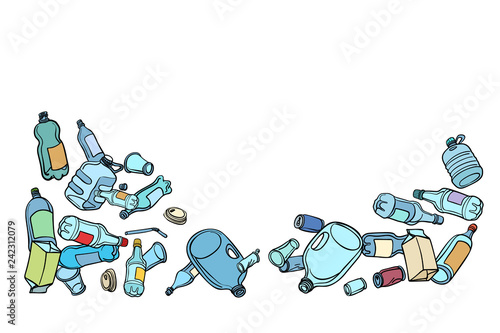 plastic waste, ecology and recycling