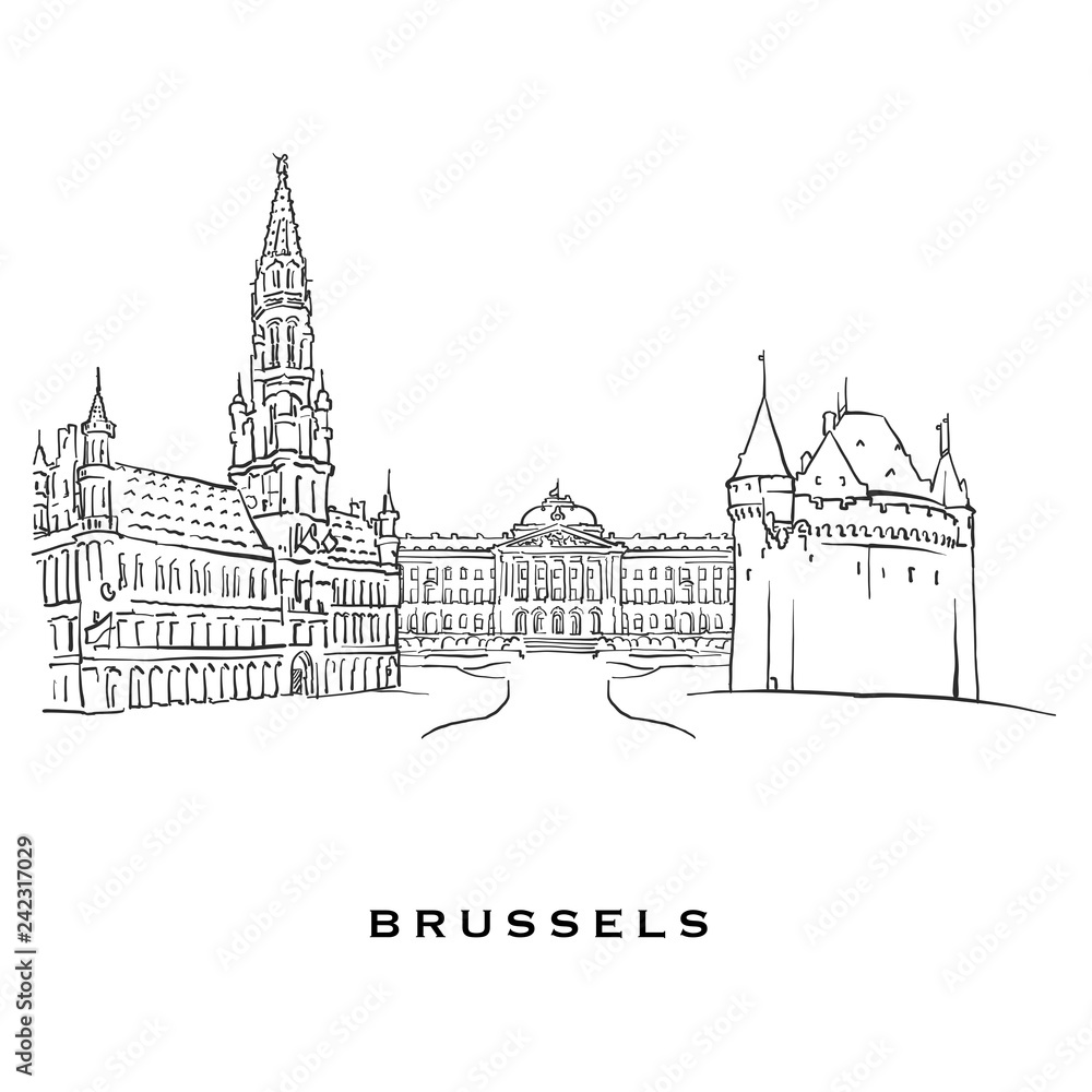 Brussels Belgium famous architecture