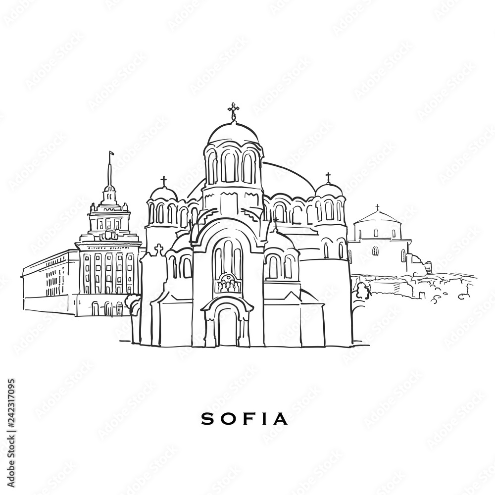 Sofia Bulgaria famous architecture