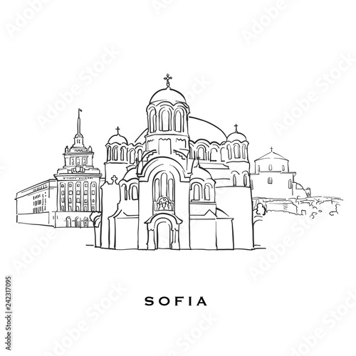 Sofia Bulgaria famous architecture