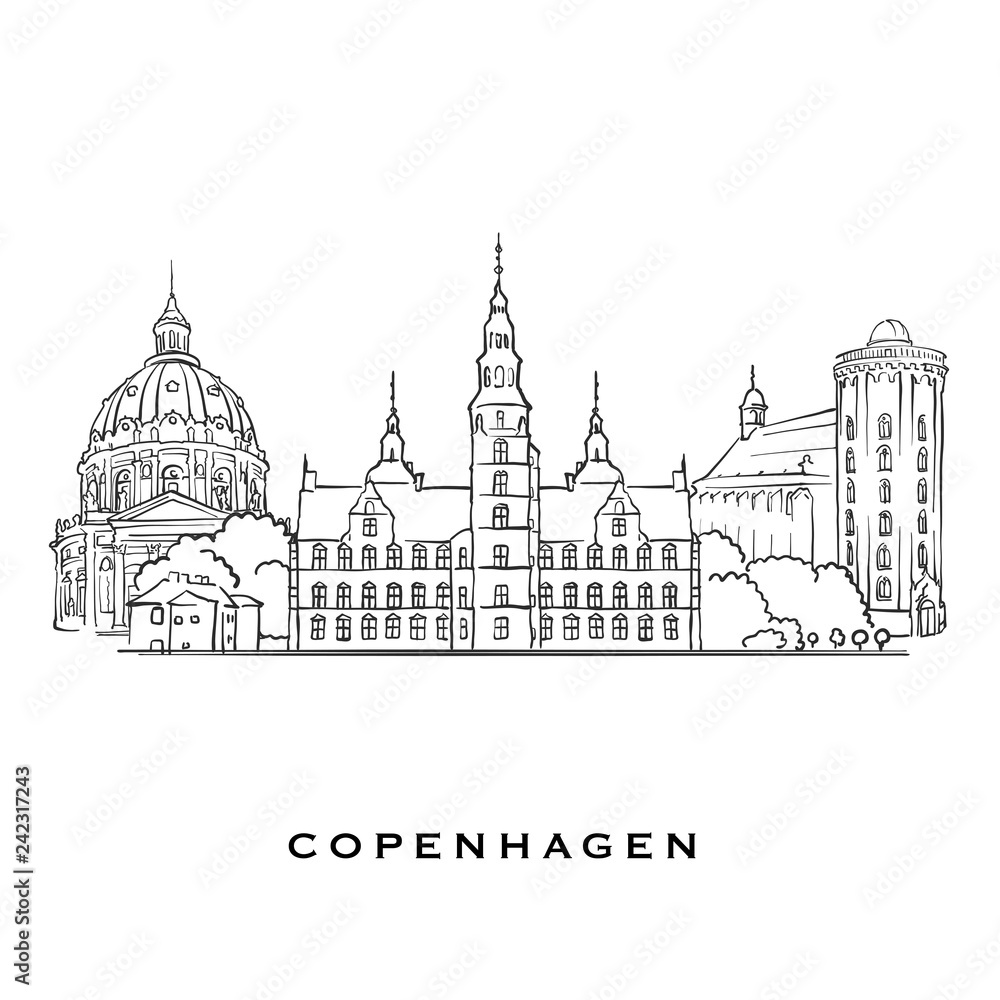 Copenhagen Denmark famous architecture