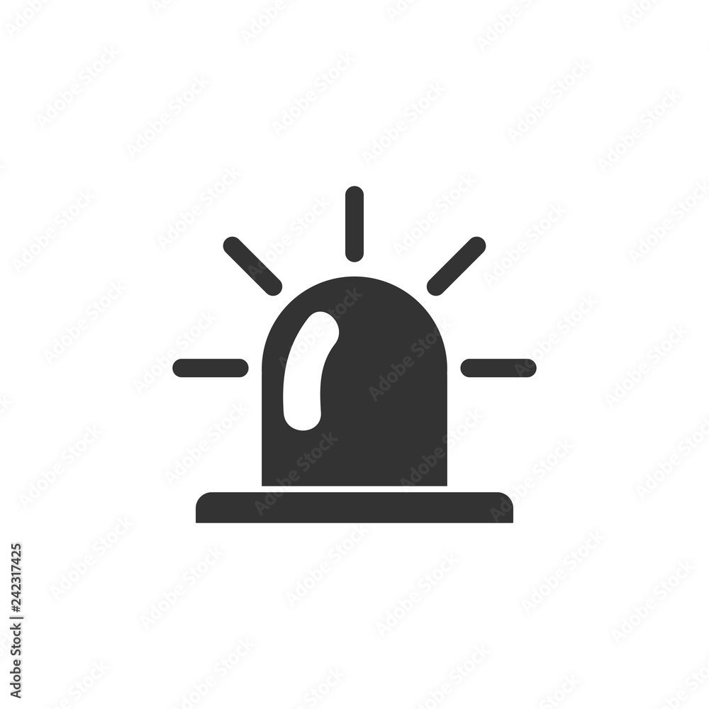Siren icon flat Siren icon flat