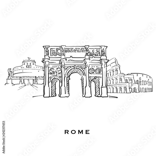 Rome Italy famous architecture