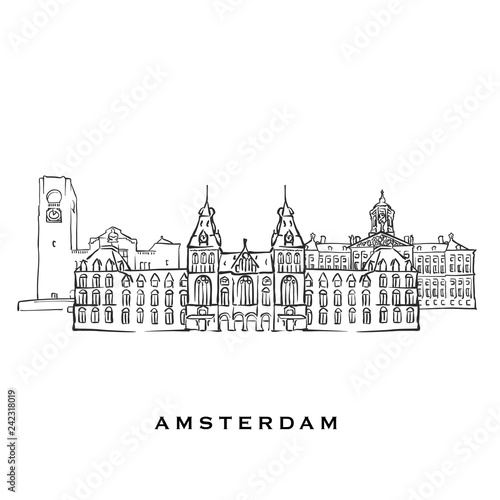 Amsterdam Netherlands famous architecture