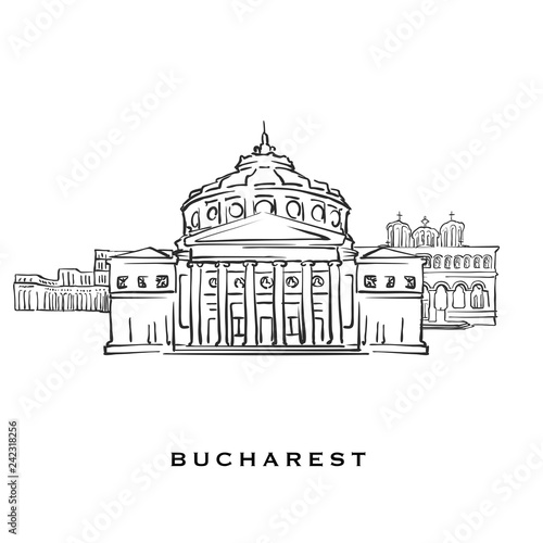 Wallpaper Mural Bucharest Romania famous architecture Torontodigital.ca