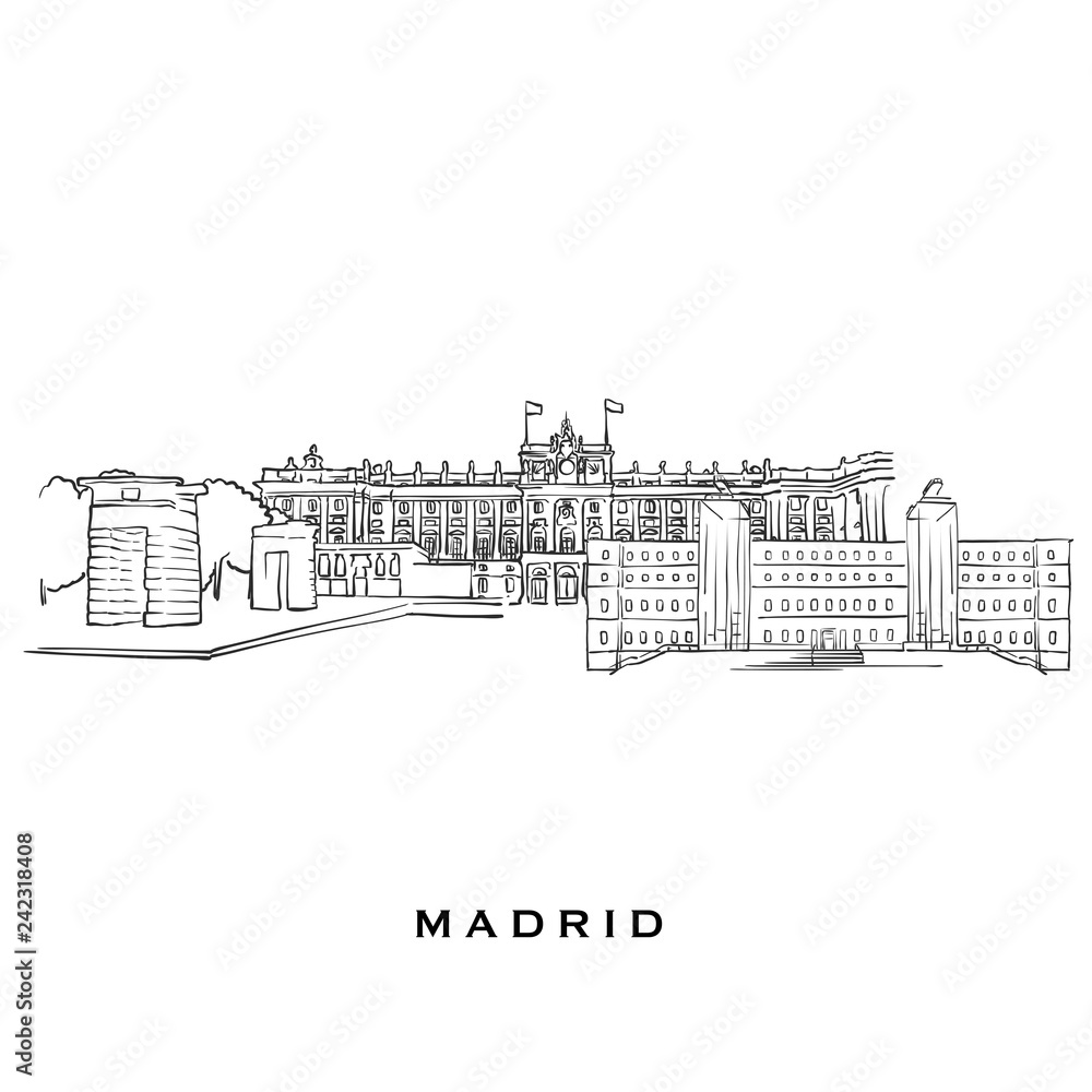 Madrid Spain famous architecture