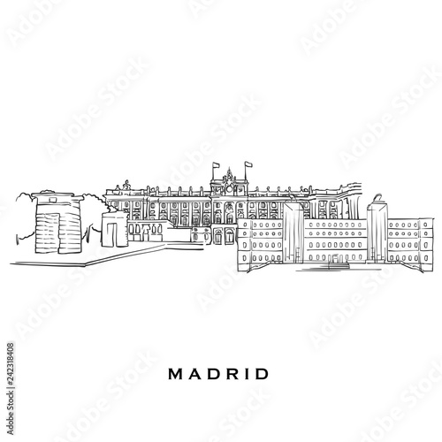 Madrid Spain famous architecture
