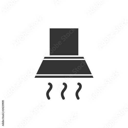 Extractor hood icon flat