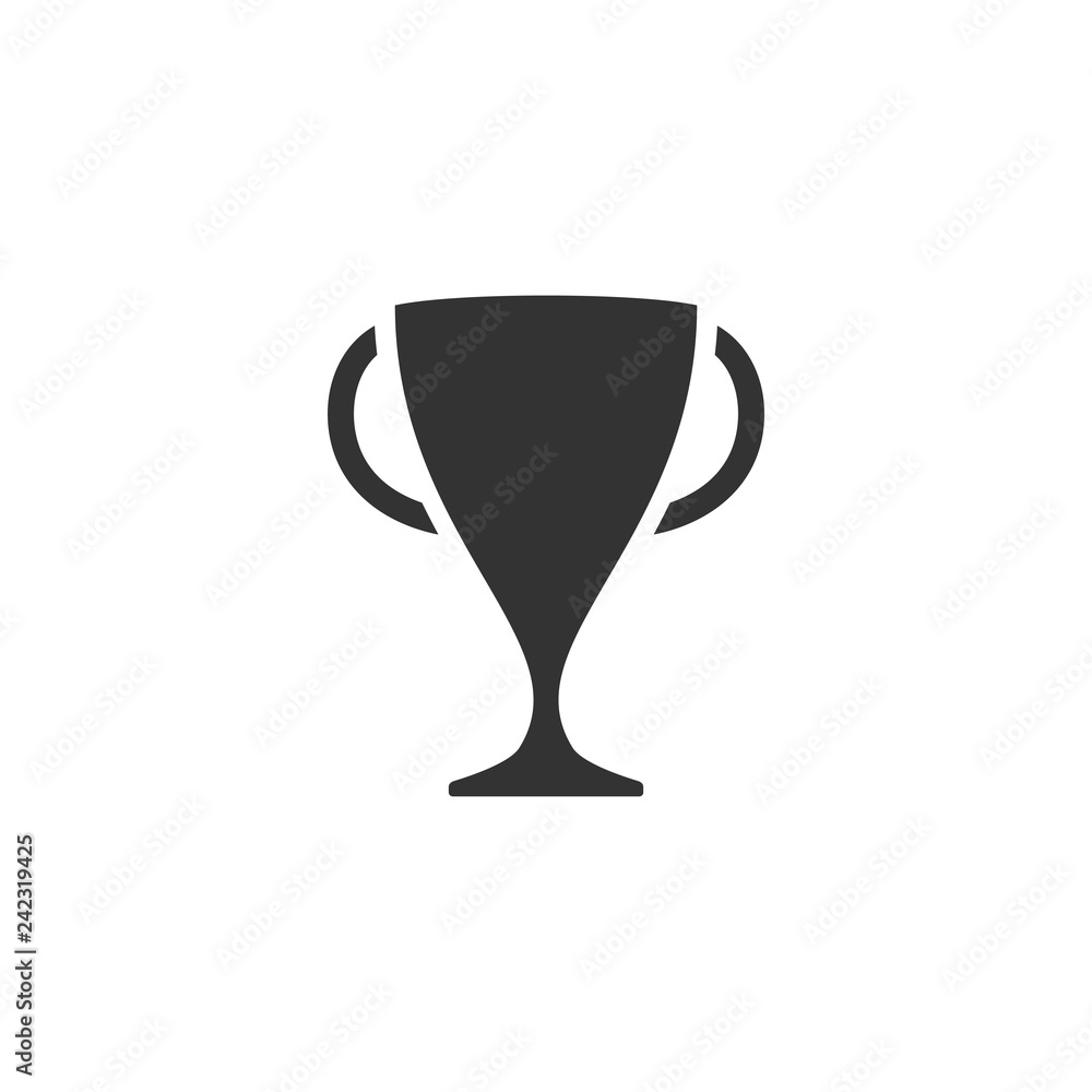 Sports cup icon flat Sports cup icon flat