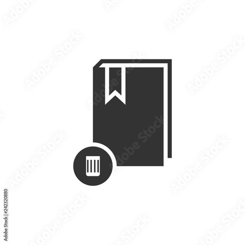 Book icon flat
