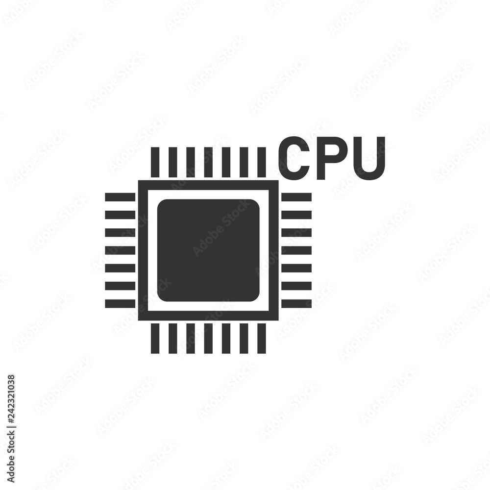 CPU icon flat CPU icon flat