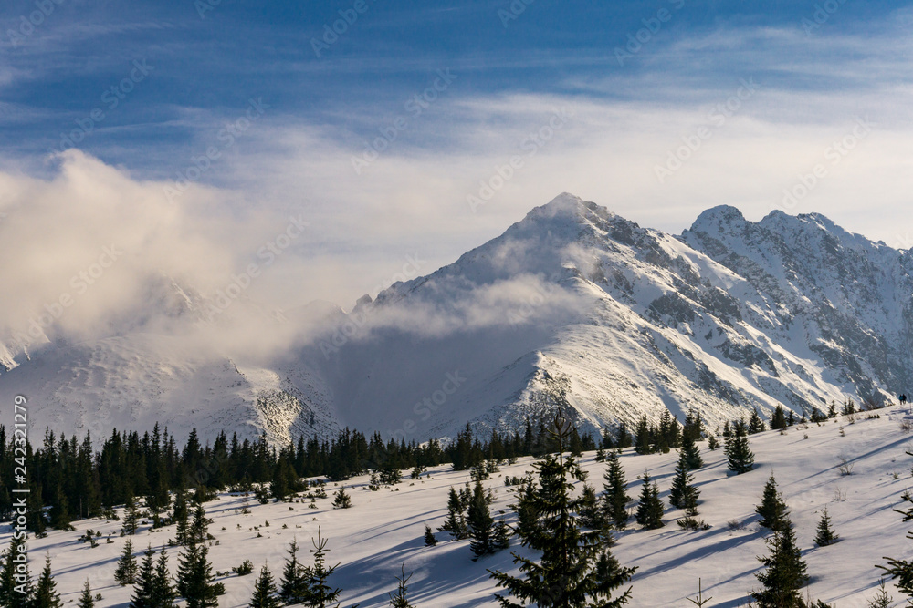  Tatra Mountains in winter scenery.