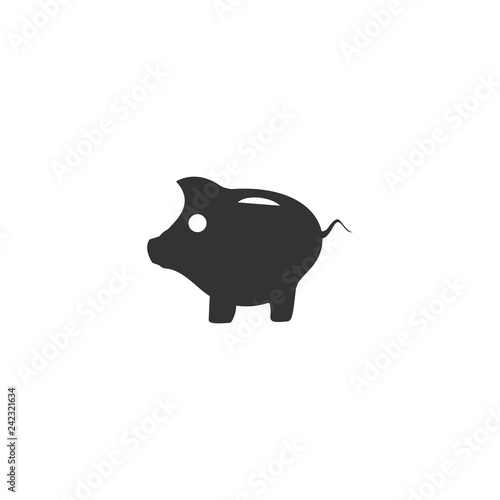 Pig icon flat