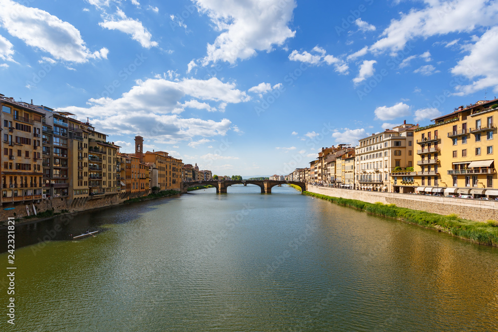 City View at the Arno river in Florence